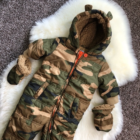 The Children's Place Other - THE CHILDREN’S PLACE camo snowsuit